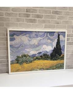 Cuadro marco blanco 52x72cm...