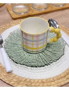 Taza porcelana con asa...