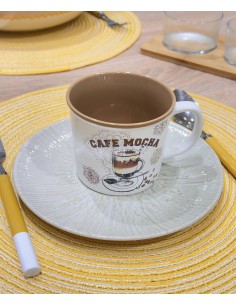 Taza porcelana con diseño...