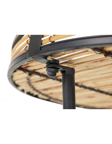 Mesa auxiliar metal y bambú Nelea Mesa auxiliar metal y bambú Nelea