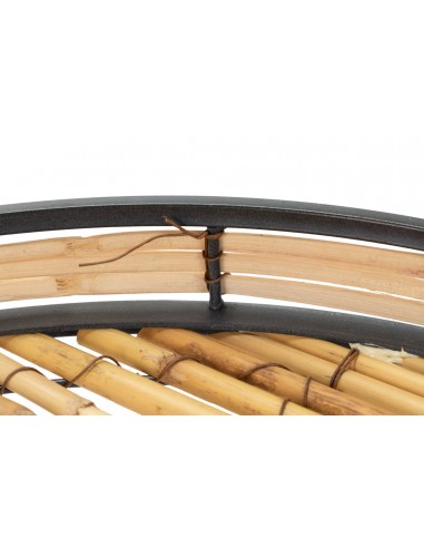 Mesa auxiliar metal y bambú Nelea Mesa auxiliar metal y bambú Nelea