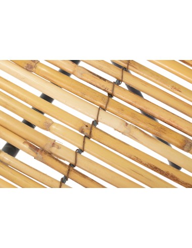 Mesa auxiliar metal y bambú Nelea Mesa auxiliar metal y bambú Nelea