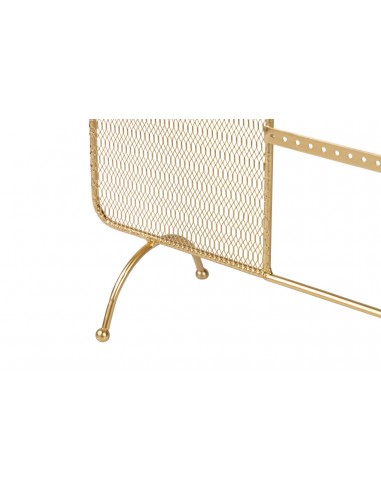 Soporte joyero metal dorado con...