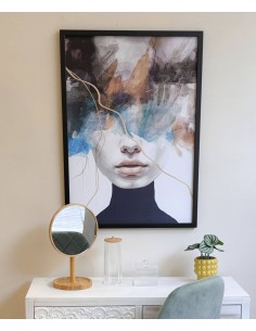 Cuadro lienzo negro con...