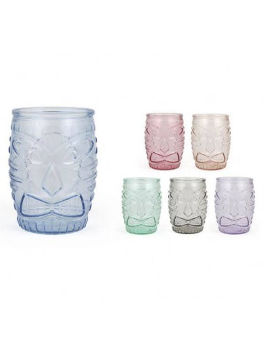 Vaso cristal colores 500ml Tiki