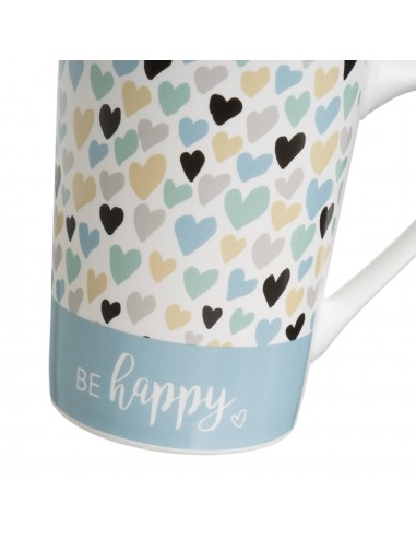 Taza cerámica estampado corazones... Taza cerámica estampado corazones...