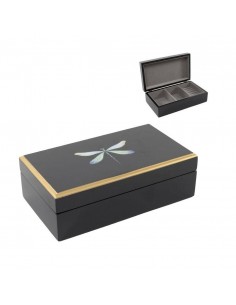 Caja joyero negra con... 2