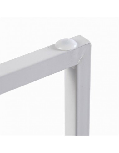 Consola metal blanco y madera Naima