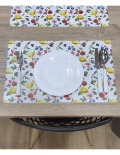 Mantel individual frutal...