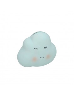 Hucha cerámica con carita Nube