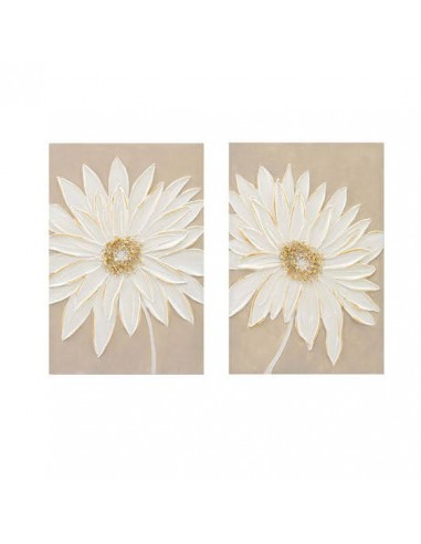 Cuadro lienzo flor decorativa Meira