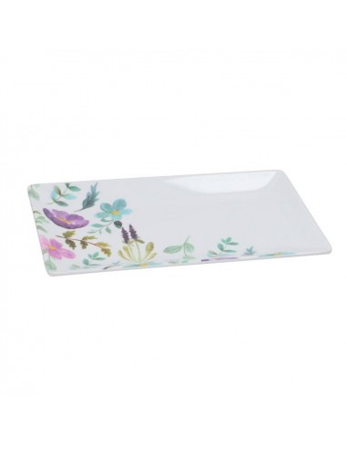 Bandeja melamina rectangular floral...