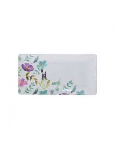 Bandeja melamina rectangular floral...