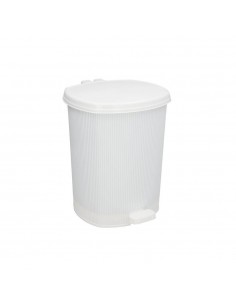 Cubo de basura blanco con...
