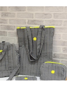 Bolsa vichy con cremallera...