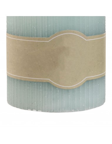 Vela cera redonda turquesa Ziana