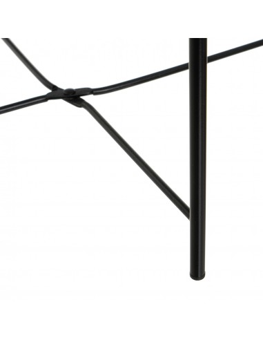 Mesa auxiliar redonda madera y metal...