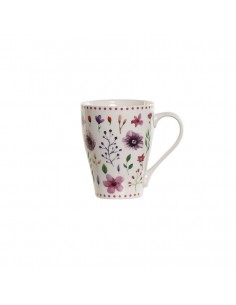 Taza porcelana floral...