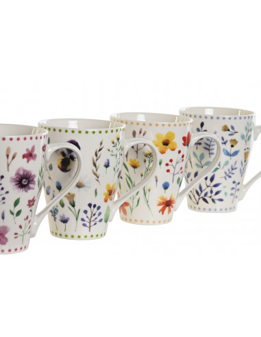 Taza porcelana floral puntitos Alma