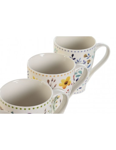 Taza porcelana floral puntitos Alma