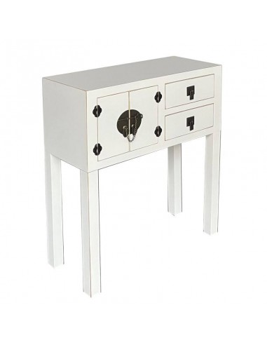Consola blanca oriental con puerta y...