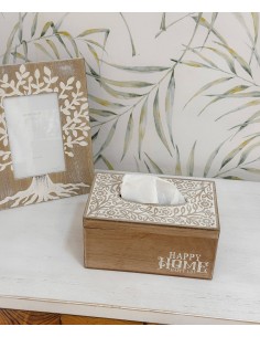 Caja de pañuelos madera...