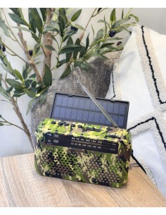 Radio camuflaje panel solar