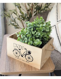 Caja de madera clara Enjoy...