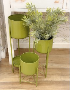 Macetero con soporte metal...