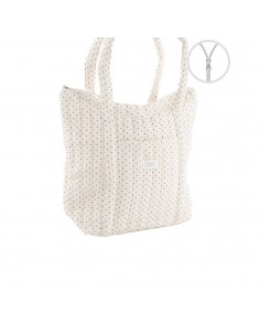 Bolso de algodón topos con...