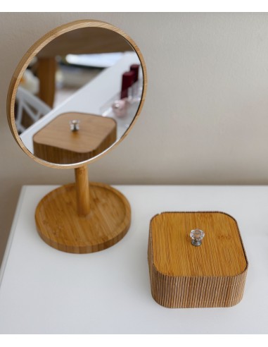 Caja cuadrada bambú Shamoi Caja cuadrada bambú Shamoi