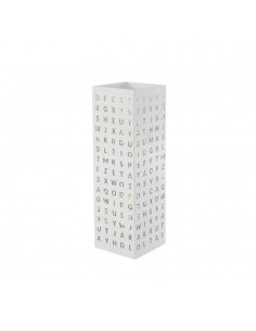 Paragüero metal blanco Letras 2
