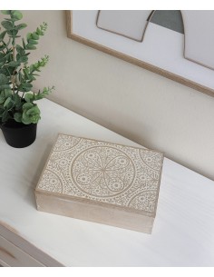 Caja madera tallada 6...