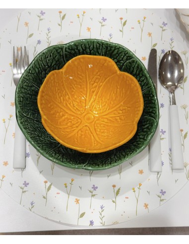 Ensaladera cerámica forma hoja 19cm...