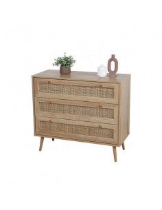 Cómoda madera 3 cajones Bali