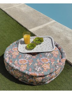 Puff redondo floral 60cm Eima