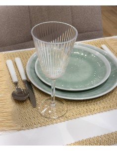 Copa rayas transparente...