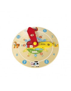Reloj de madera educativo