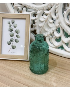 Jarrón botella vidrio...