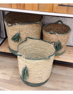 Cesta cuerda de papel con...