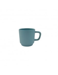 Taza cerámica rayas 300ml 2