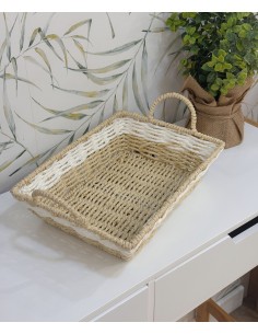 Cesta rectangular fibra...