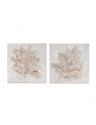 Cuadro lienzo tonos tierra 40x40cm