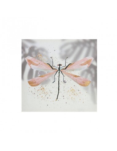 Cuadro lienzo 40x40cm Libélula