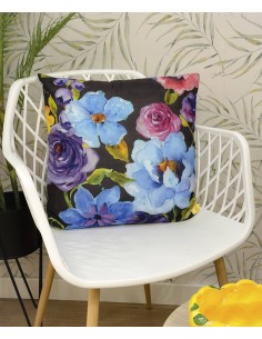 Cojín cuadrado floral 45cm...