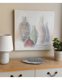 Cuadro lienzo con relieve...