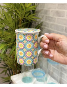 Taza infusión floral con...