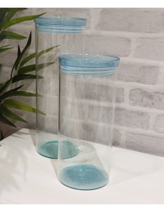 Bote redondo tapa azul 1,3L...