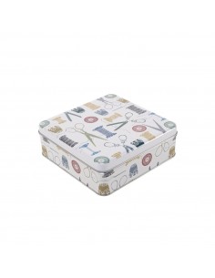 Caja metal blanca Costura 2