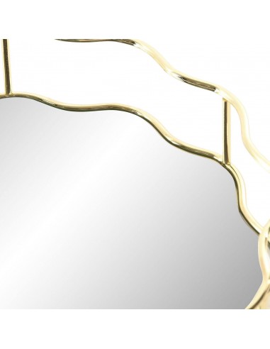 Bandeja metal dorado base espejo Soluna